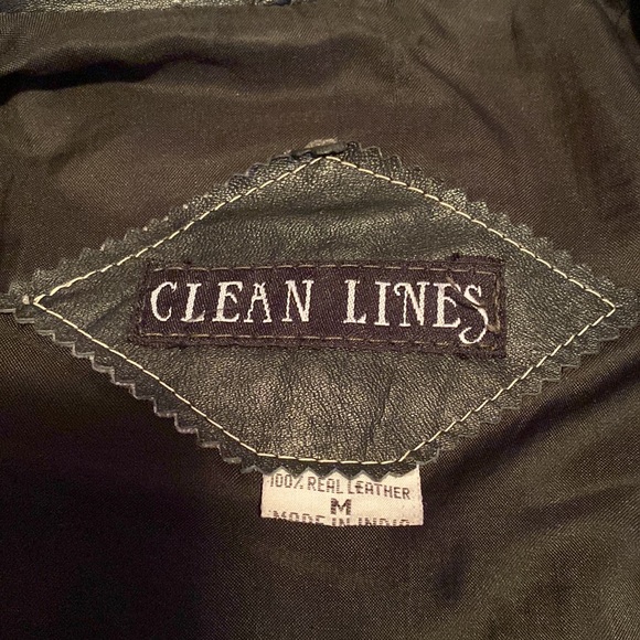 Black leather short jacket - Picture 5 of 6